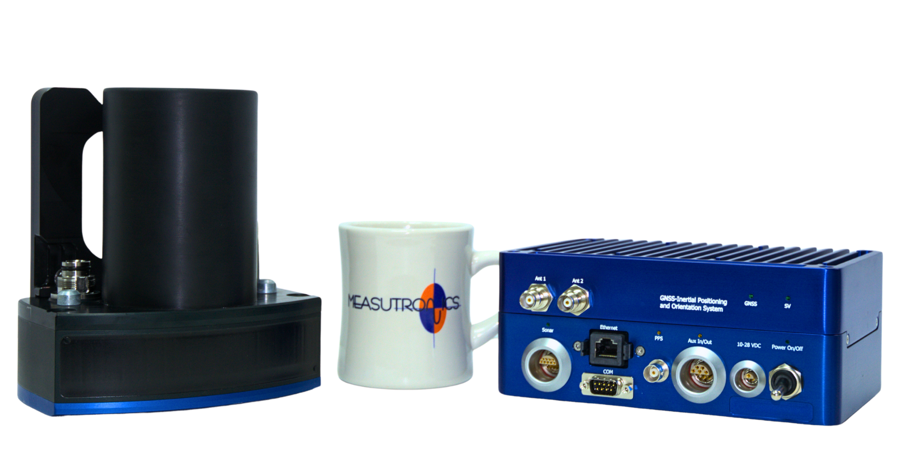 INSonar system with transducer, topside, and poleset