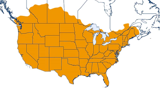 Map of the U.S. and Canada