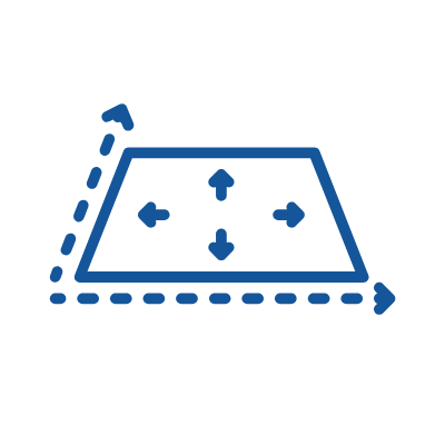 trapezoid with arrows